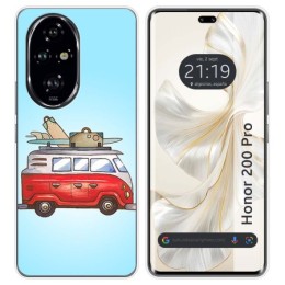 Funda Silicona para Huawei Honor 200 Pro 5G diseño Furgoneta Dibujos