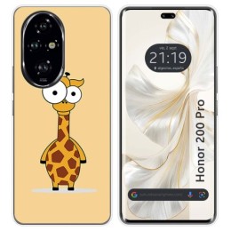 Funda Silicona para Huawei Honor 200 Pro 5G diseño Jirafa Dibujos