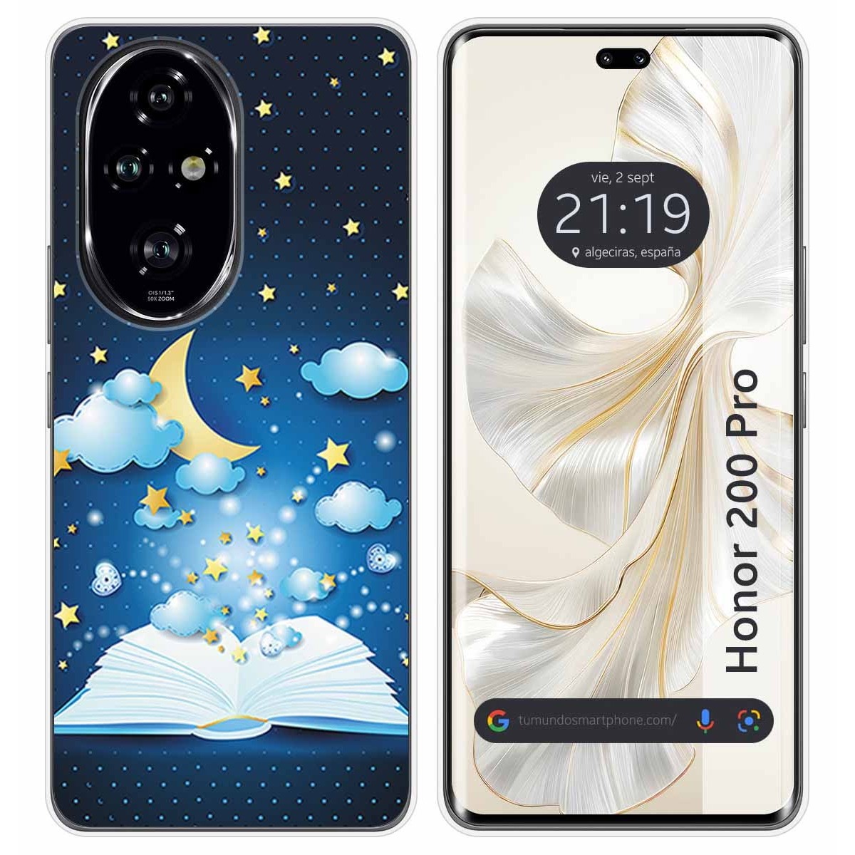 Funda Silicona para Huawei Honor 200 Pro 5G diseño Libro Cuentos Dibujos