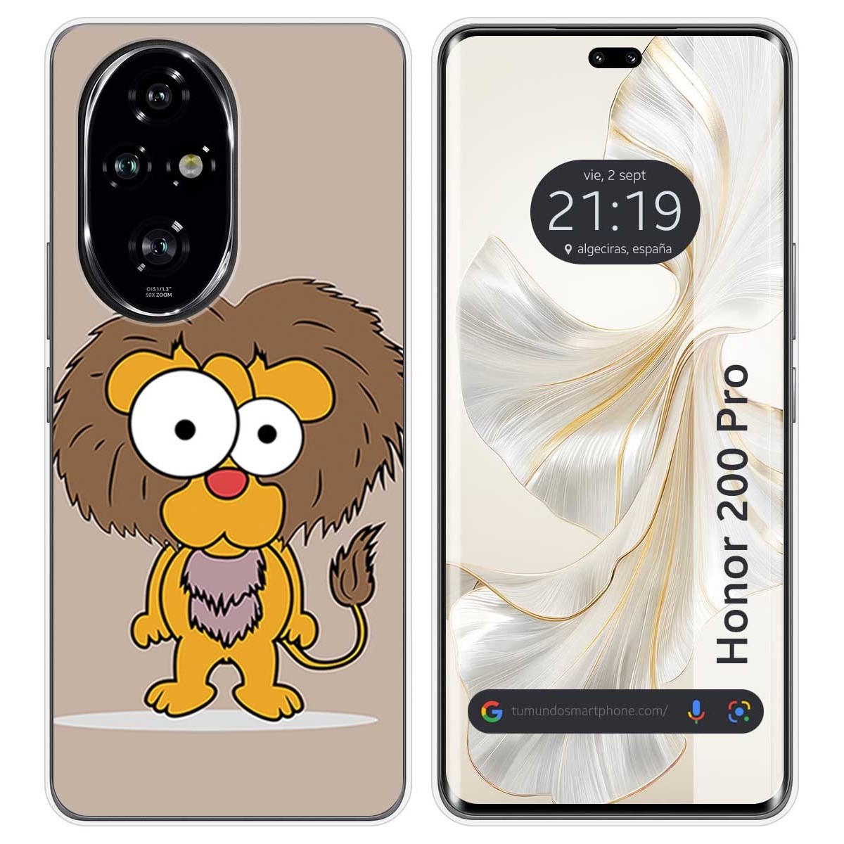 Funda Silicona para Huawei Honor 200 Pro 5G diseño Leon Dibujos