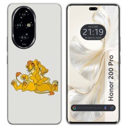 Funda Silicona para Huawei Honor 200 Pro 5G diseño Leones Dibujos