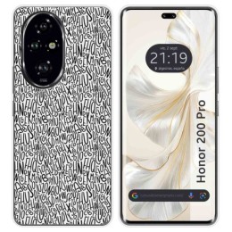 Funda Silicona para Huawei Honor 200 Pro 5G diseño Letras Dibujos