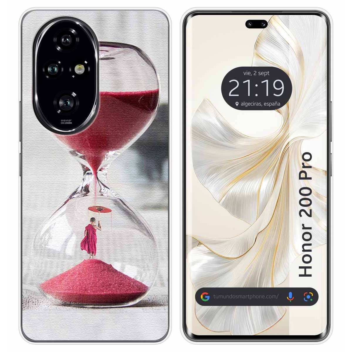 Funda Silicona para Huawei Honor 200 Pro 5G diseño Reloj Dibujos