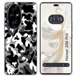 Funda Silicona para Huawei Honor 200 Pro 5G diseño Snow Camuflaje Dibujos