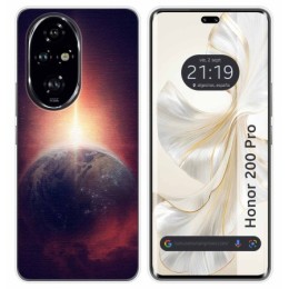 Funda Silicona para Huawei Honor 200 Pro 5G diseño Tierra Dibujos