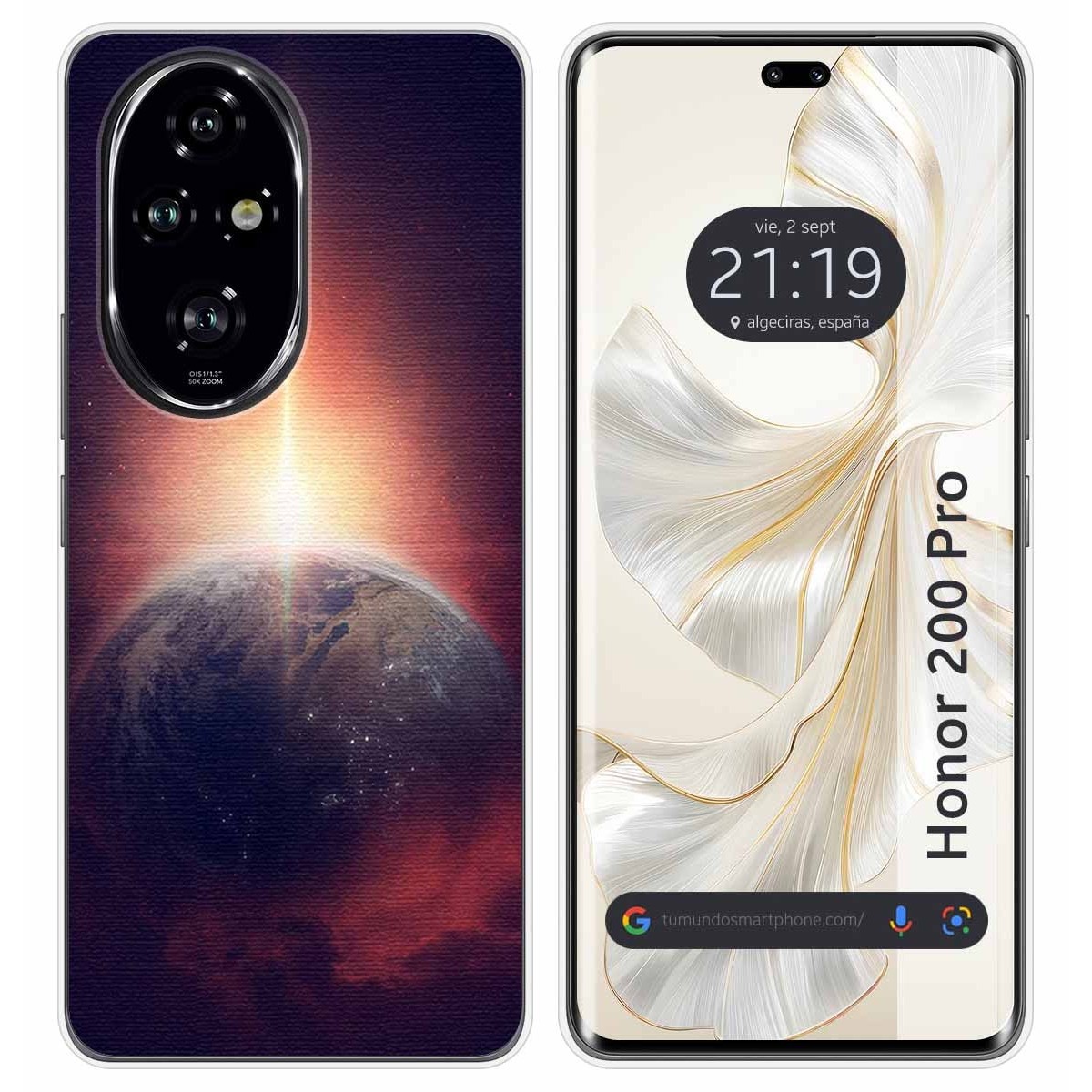 Funda Silicona para Huawei Honor 200 Pro 5G diseño Tierra Dibujos