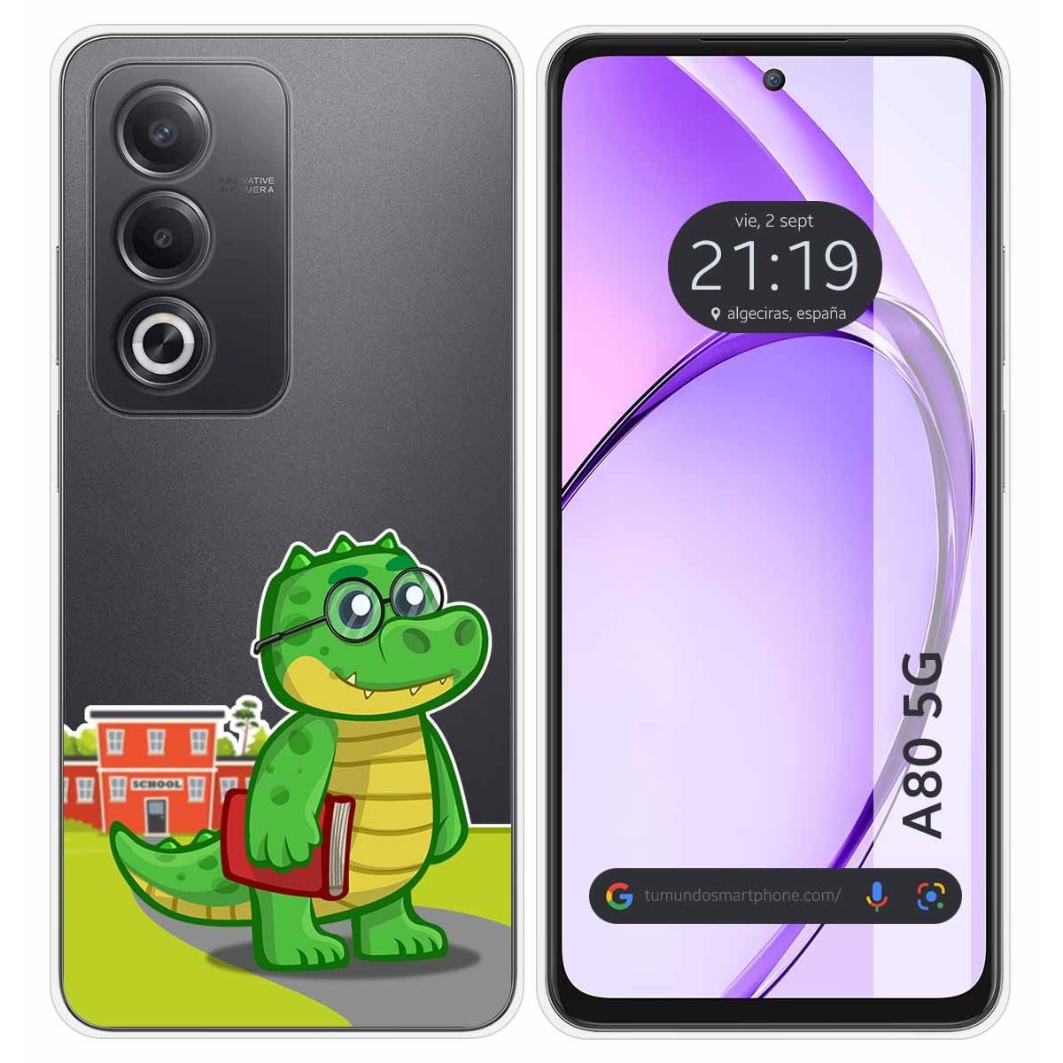 Funda Silicona Transparente para Oppo A80 5G diseño Coco Dibujos