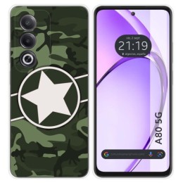 Funda Silicona para Oppo A80 5G diseño Camuflaje 01 Dibujos