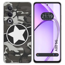 Funda Silicona para Oppo A80 5G diseño Camuflaje 02 Dibujos