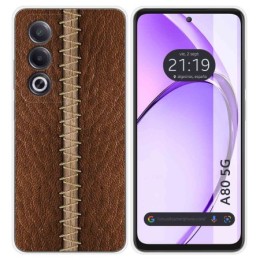 Funda Silicona para Oppo A80 5G diseño Cuero 01 Dibujos