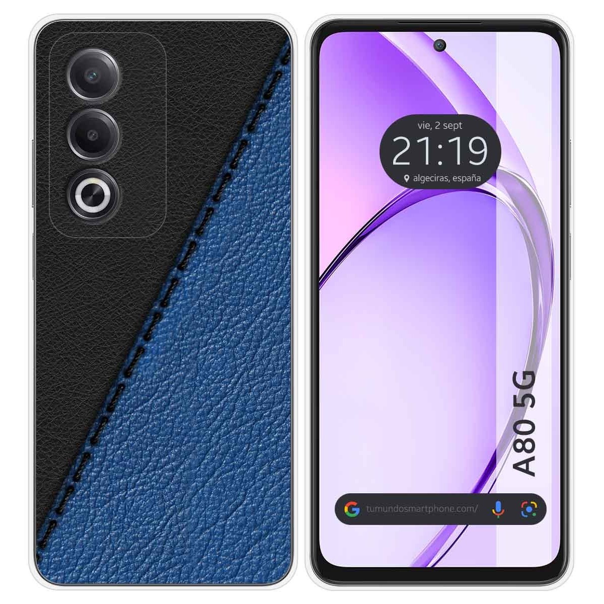 Funda Silicona para Oppo A80 5G diseño Cuero 02 Dibujos