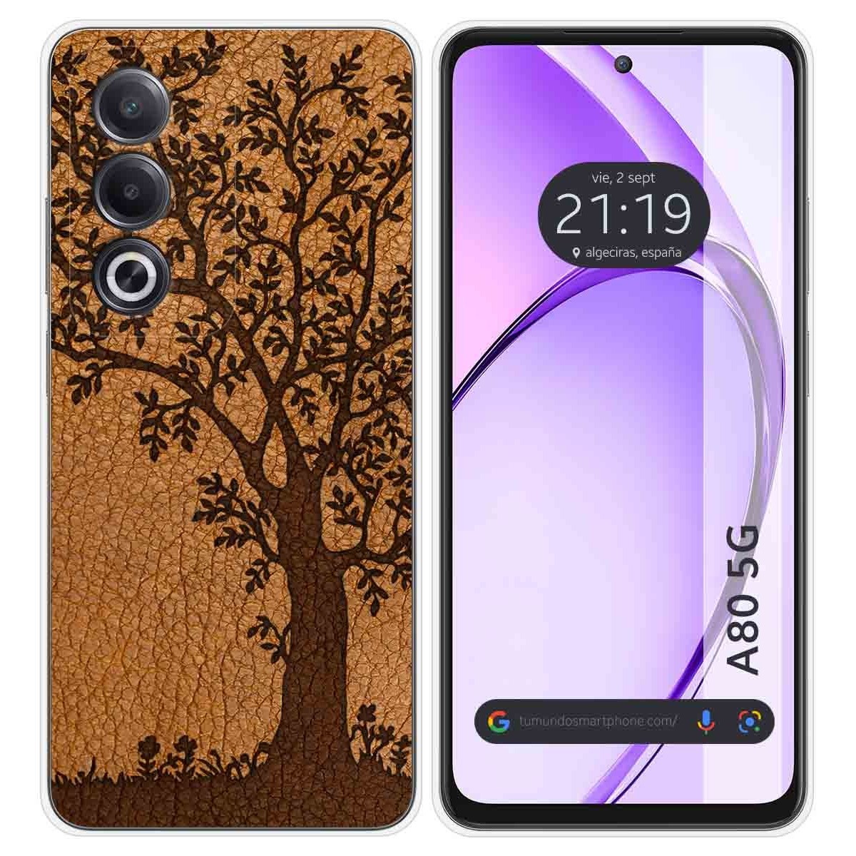 Funda Silicona para Oppo A80 5G diseño Cuero 03 Dibujos