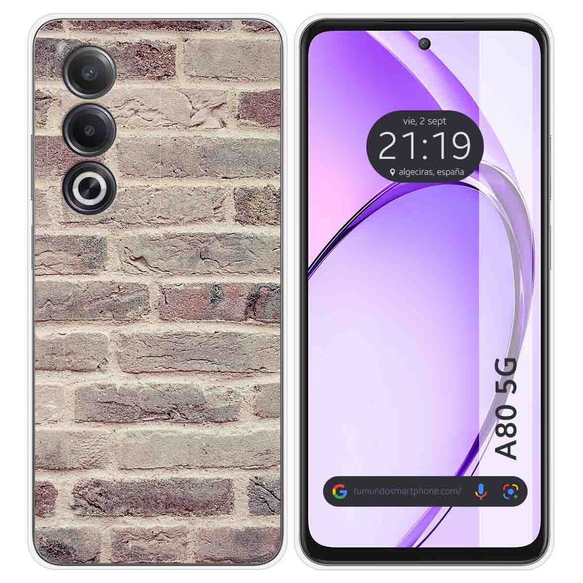 Funda Silicona para Oppo A80 5G diseño Ladrillo 01 Dibujos