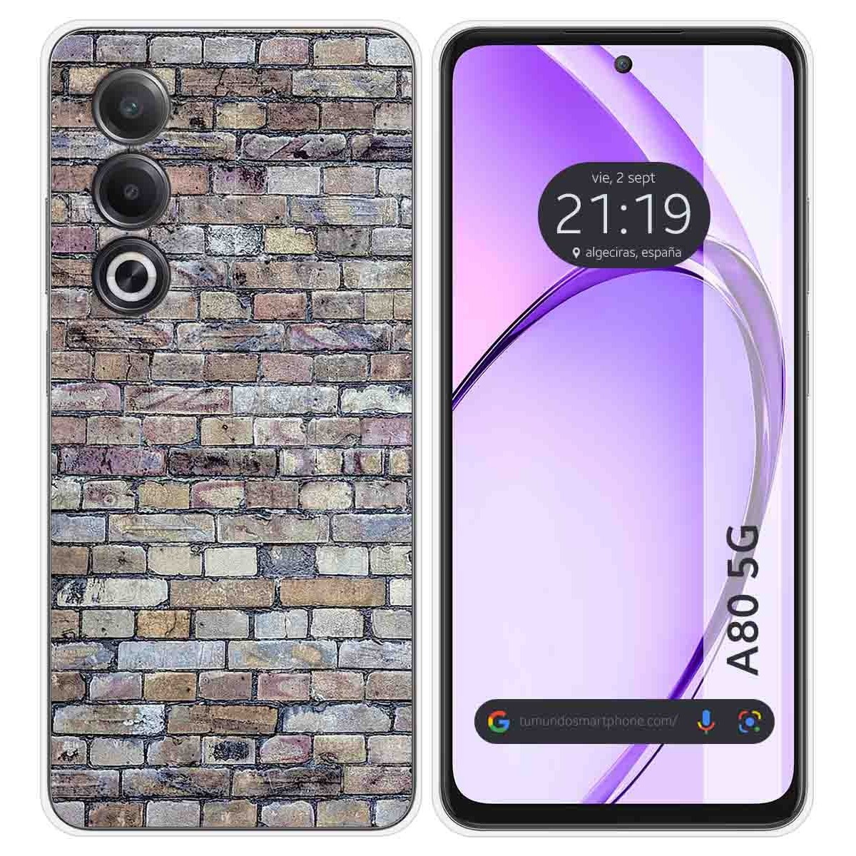 Funda Silicona para Oppo A80 5G diseño Ladrillo 02 Dibujos