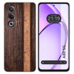 Funda Silicona para Oppo A80 5G diseño Madera 05 Dibujos