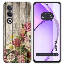 Funda Silicona para Oppo A80 5G diseño Madera 08 Dibujos