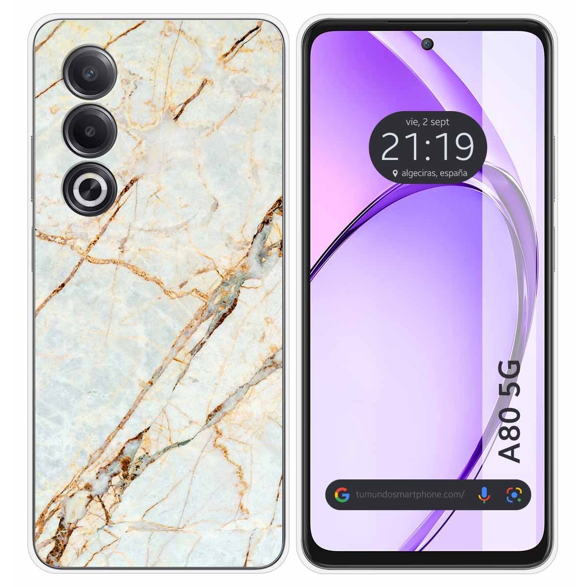 Funda Silicona para Oppo A80 5G diseño Mármol 13 Dibujos