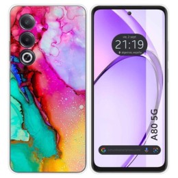 Funda Silicona para Oppo A80 5G diseño Mármol 15 Dibujos