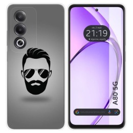 Funda Silicona para Oppo A80 5G diseño Barba Dibujos