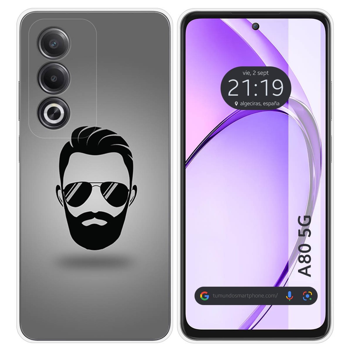 Funda Silicona para Oppo A80 5G diseño Barba Dibujos