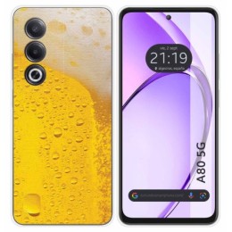 Funda Silicona para Oppo A80 5G diseño Cerveza Dibujos