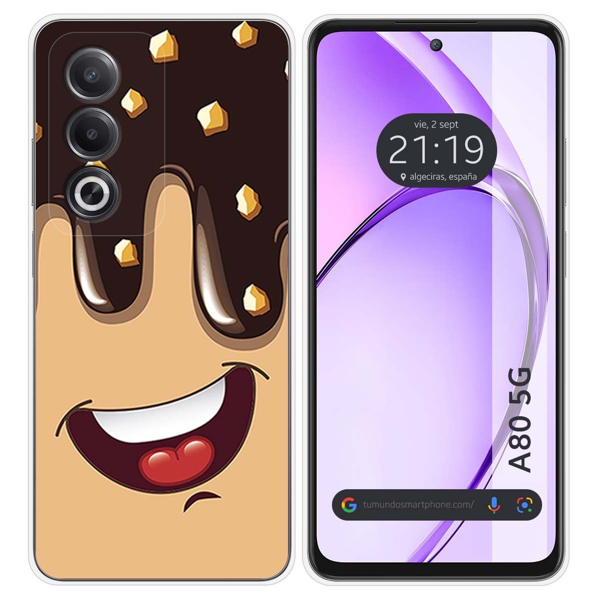 Funda Silicona para Oppo A80 5G diseño Helado Chocolate Dibujos