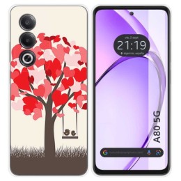 Funda Silicona para Oppo A80 5G diseño Pajaritos Dibujos