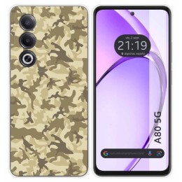 Funda Silicona para Oppo A80 5G diseño Sand Camuflaje Dibujos