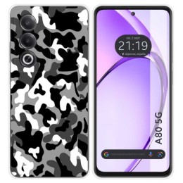 Funda Silicona para Oppo A80 5G diseño Snow Camuflaje Dibujos