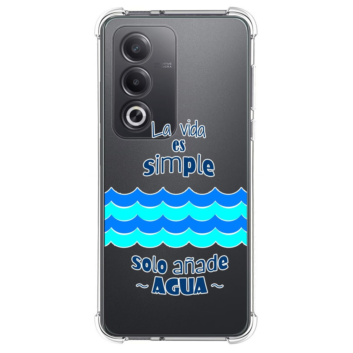 Funda Silicona Antigolpes para Oppo A80 5G diseño Agua Dibujos