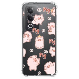 Funda Silicona Antigolpes para Oppo A80 5G diseño Cerdos Dibujos