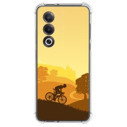 Funda Silicona Antigolpes para Oppo A80 5G diseño Ciclista Dibujos