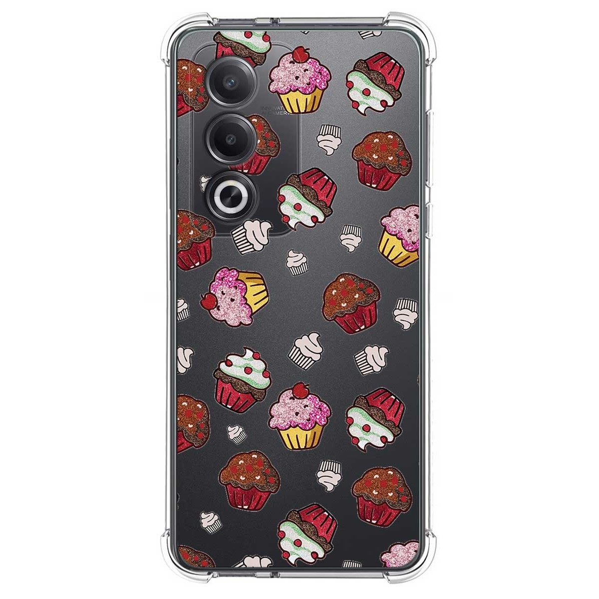 Funda Silicona Antigolpes para Oppo A80 5G diseño Muffins Dibujos