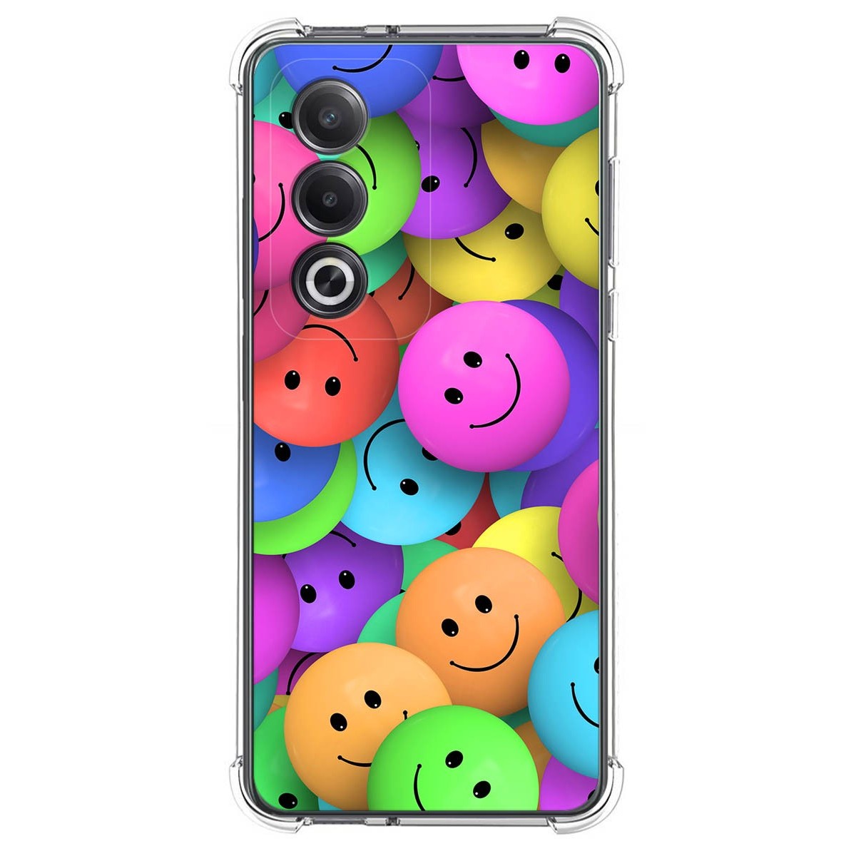 Funda Silicona Antigolpes para Oppo A80 5G diseño Smile Dibujos