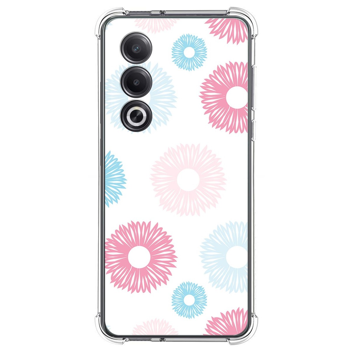 Funda Silicona Antigolpes para Oppo A80 5G diseño Flores 06 Dibujos