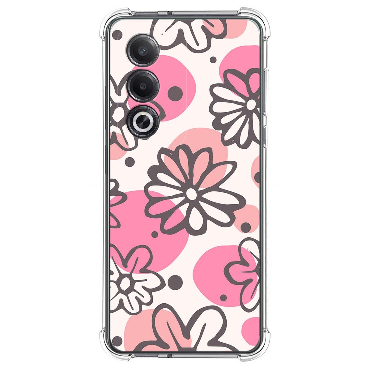 Funda Silicona Antigolpes para Oppo A80 5G diseño Flores 09 Dibujos