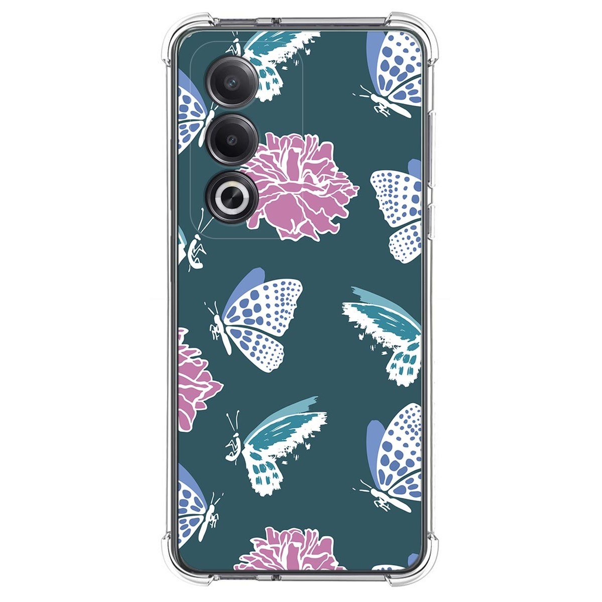 Funda Silicona Antigolpes para Oppo A80 5G diseño Flores 10 Dibujos