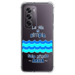 Funda Silicona Antigolpes para Oppo Reno 12 Pro 5G diseño Agua Dibujos