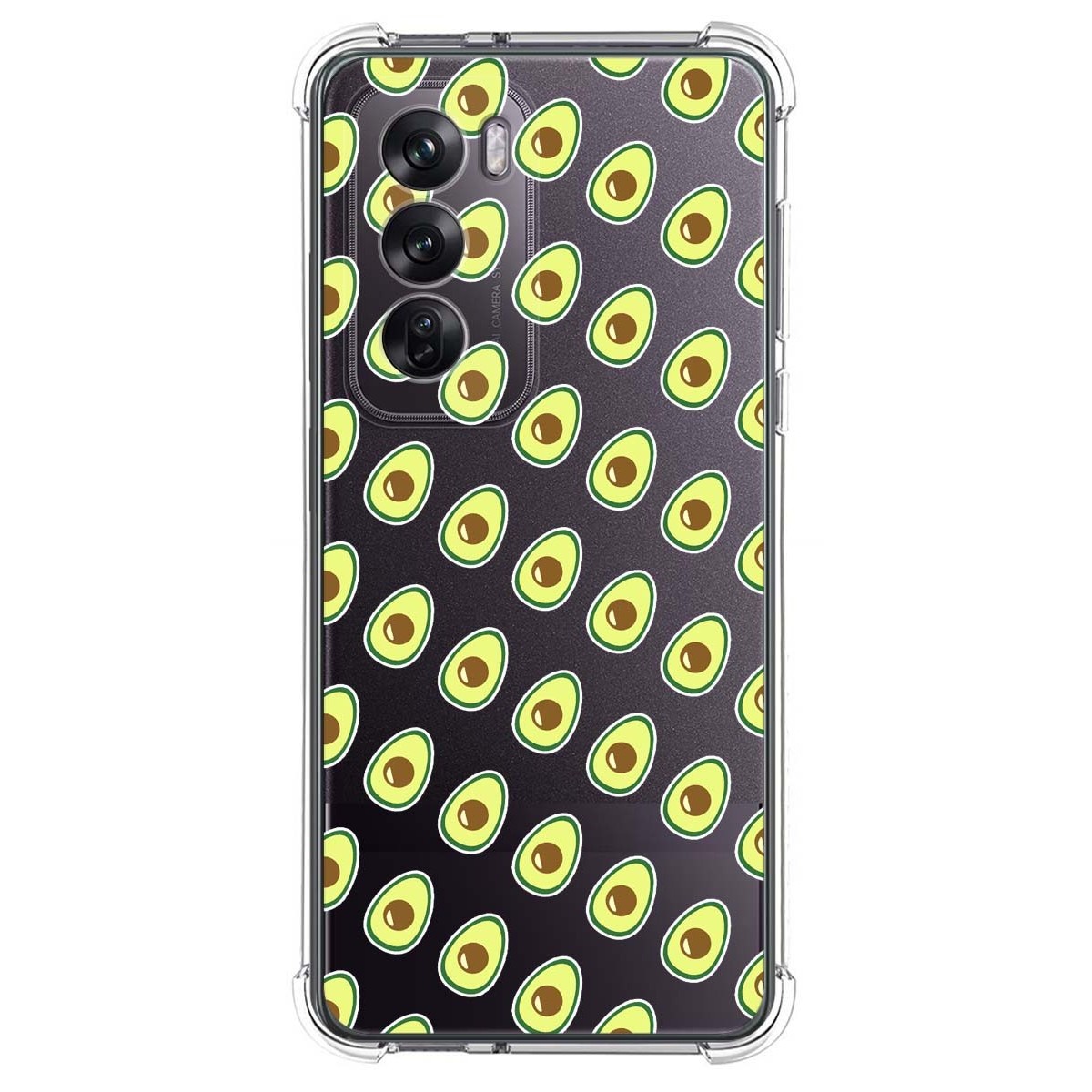 Funda Silicona Antigolpes para Oppo Reno 12 Pro 5G diseño Aguacate Dibujos