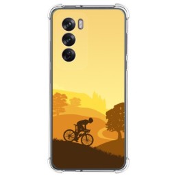 Funda Silicona Antigolpes para Oppo Reno 12 Pro 5G diseño Ciclista Dibujos