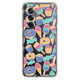 Funda Silicona Antigolpes para Oppo Reno 12 Pro 5G diseño Dulces 02 Dibujos