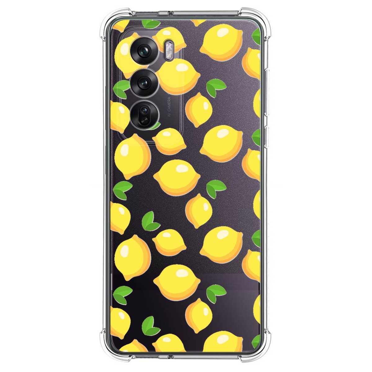 Funda Silicona Antigolpes para Oppo Reno 12 Pro 5G diseño Limones Dibujos