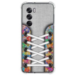 Funda Silicona Antigolpes para Oppo Reno 12 Pro 5G diseño Zapatillas 04 Dibujos