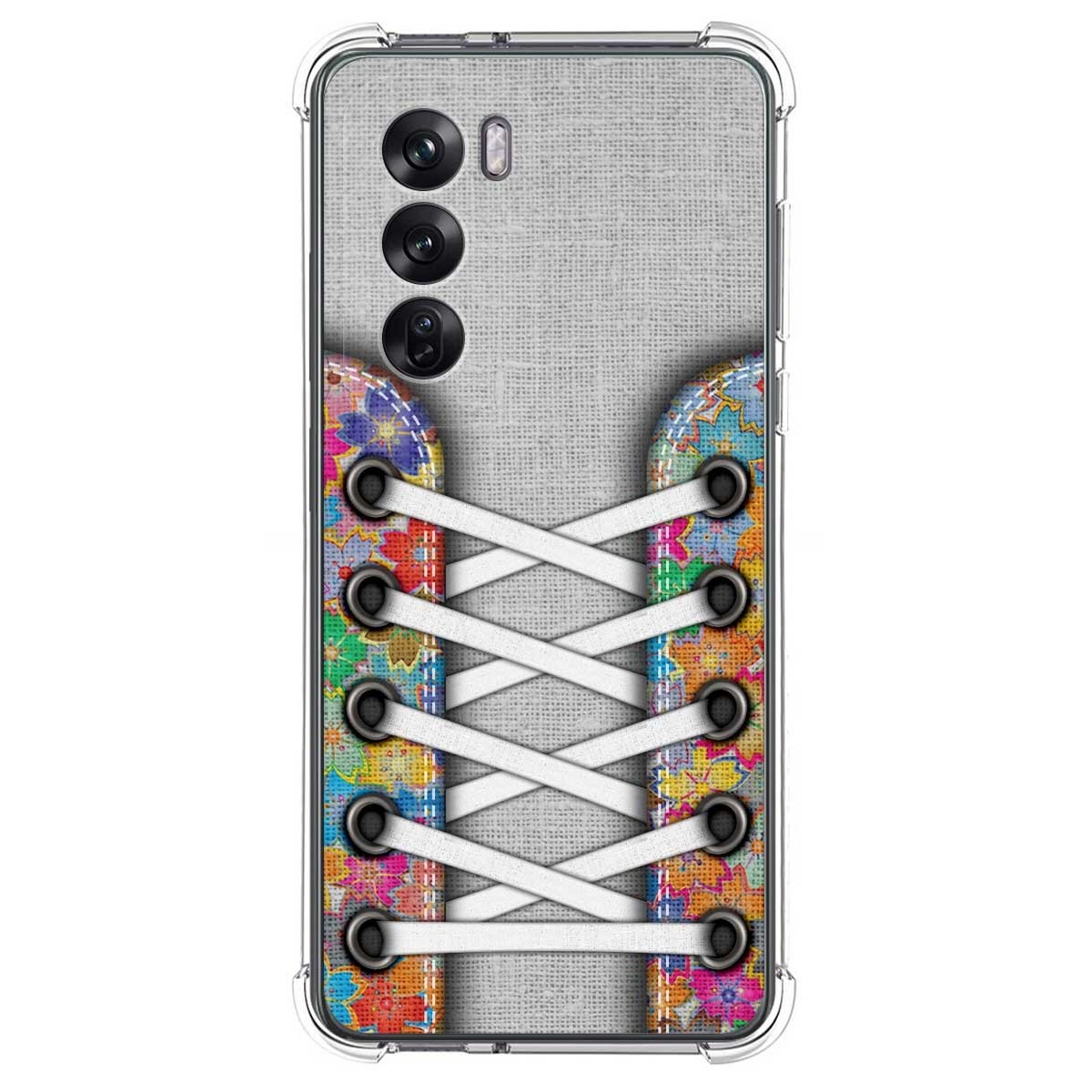 Funda Silicona Antigolpes para Oppo Reno 12 Pro 5G diseño Zapatillas 04 Dibujos