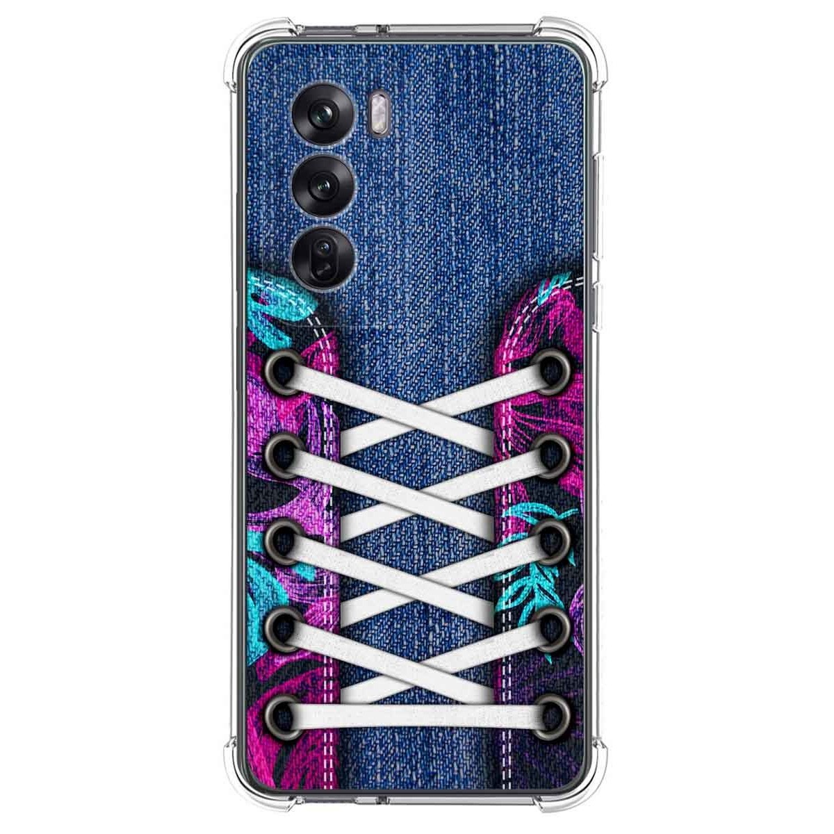 Funda Silicona Antigolpes para Oppo Reno 12 Pro 5G diseño Zapatillas 06 Dibujos