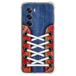 Funda Silicona Antigolpes para Oppo Reno 12 Pro 5G diseño Zapatillas 11 Dibujos