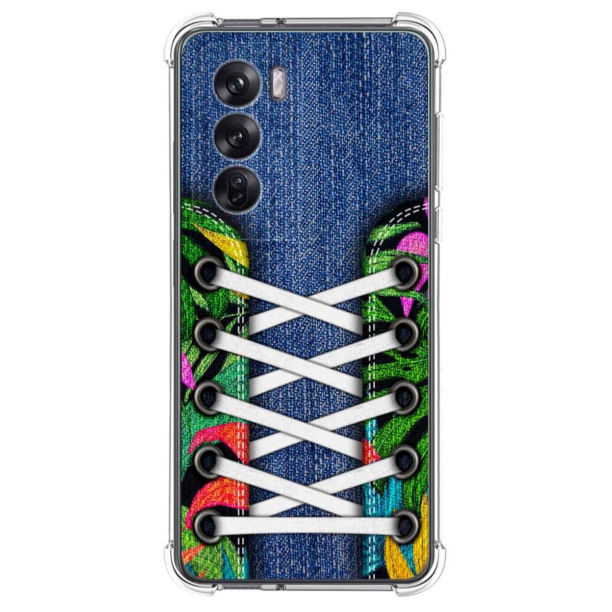 Funda Silicona Antigolpes para Oppo Reno 12 Pro 5G diseño Zapatillas 13 Dibujos