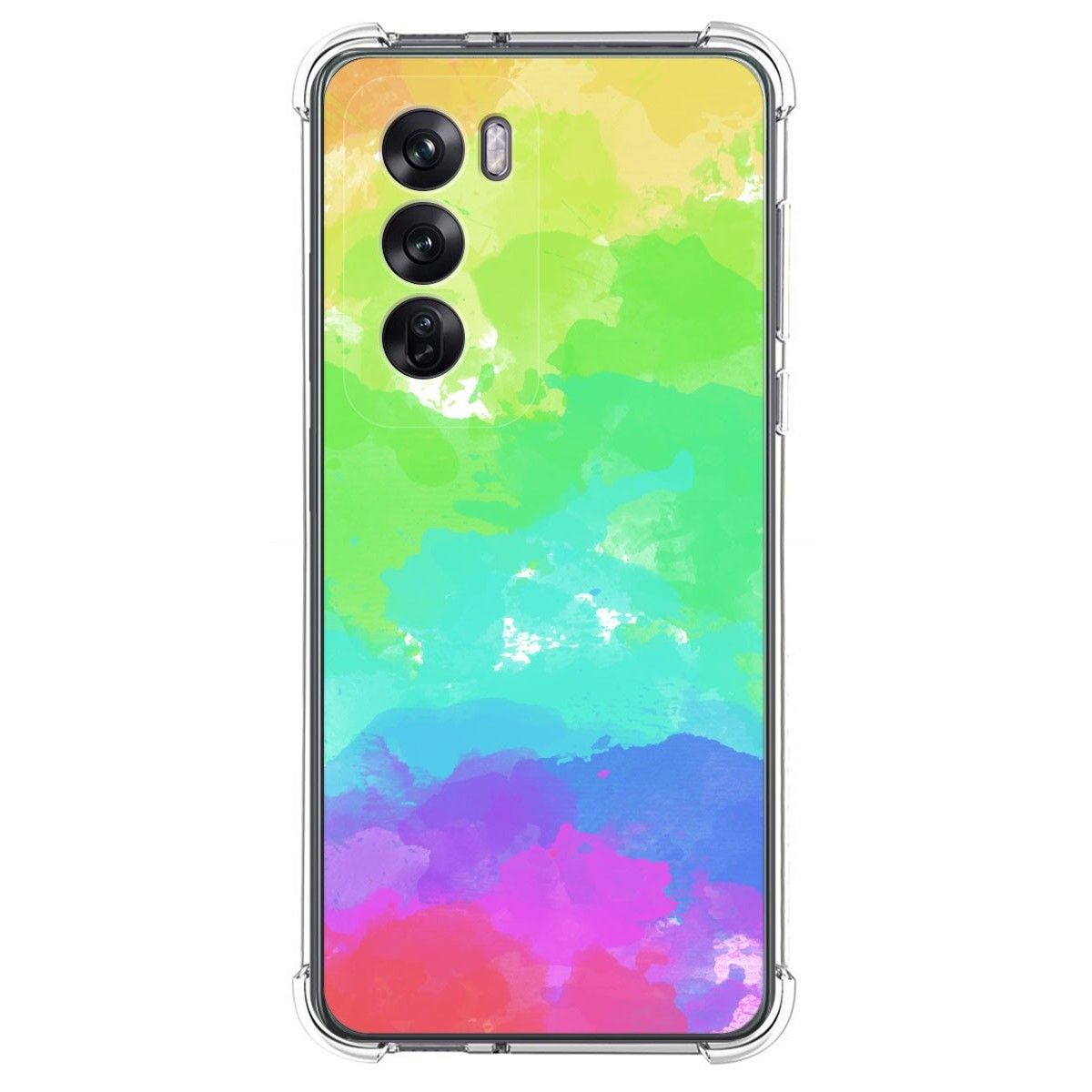 Funda Silicona Antigolpes para Oppo Reno 12 Pro 5G diseño Acuarela 03 Dibujos