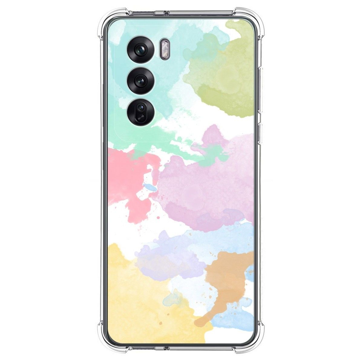 Funda Silicona Antigolpes para Oppo Reno 12 Pro 5G diseño Acuarela 11 Dibujos