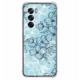 Funda Silicona Antigolpes para Oppo Reno 12 Pro 5G diseño Flores 03 Dibujos